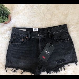 Levi’s 501 Black Denim Shorts